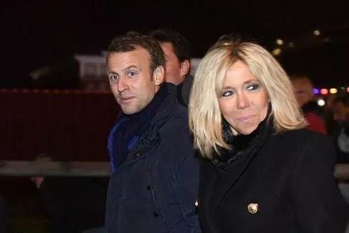 马克龙和妻子照片