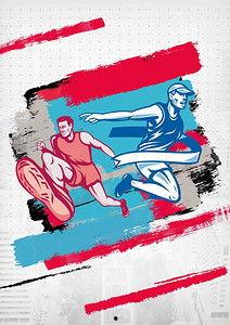 和时间赛跑的背景